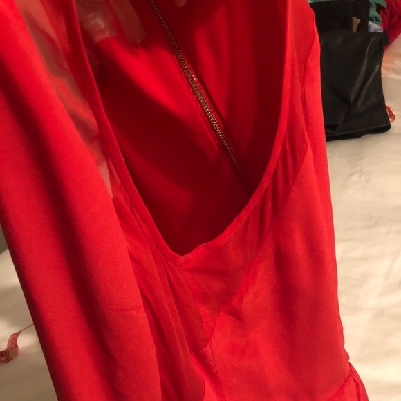 Rebecca Taylor red dress in size 6 - Picture 4 of 7